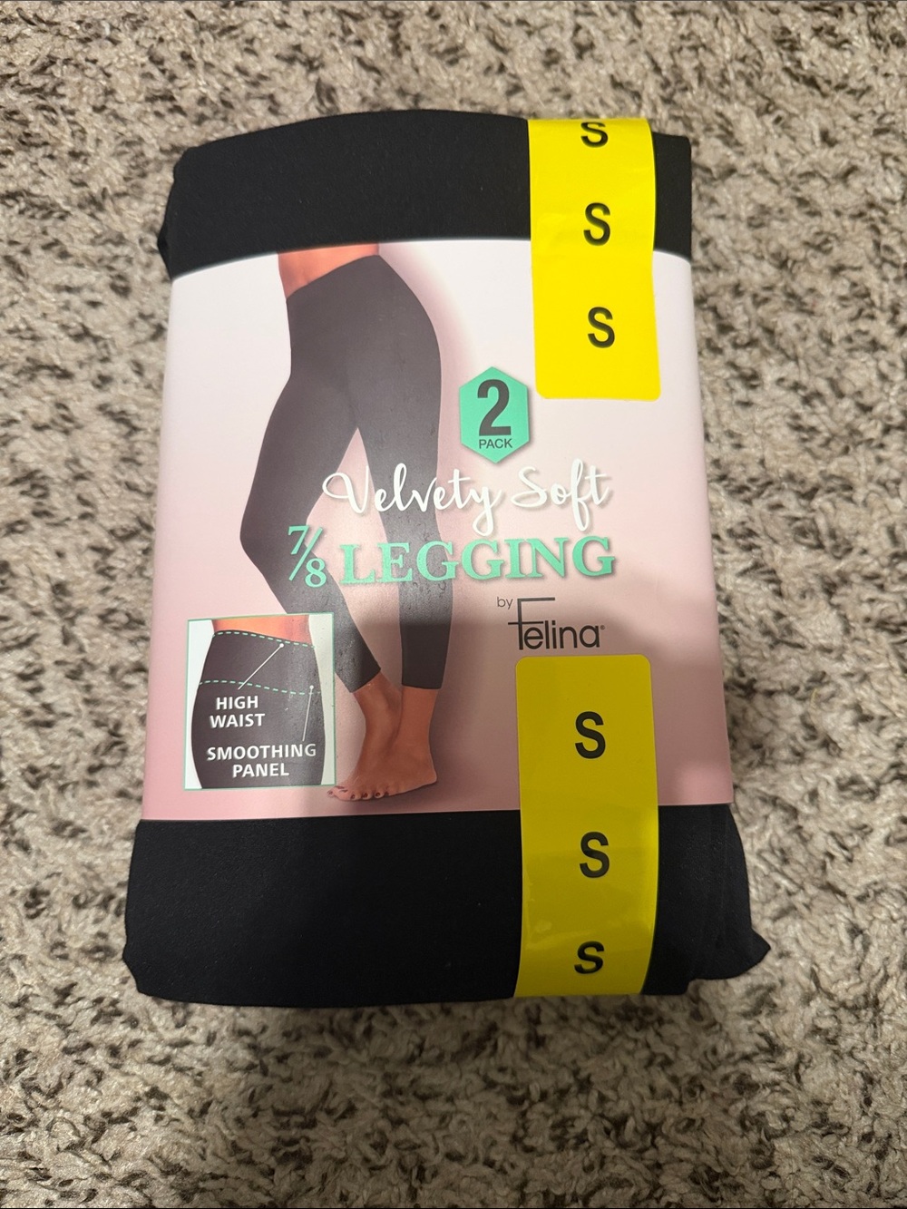 Felina Women's Velvety Soft Legging, 2-pack